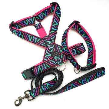 Zwart band fuchsia voering