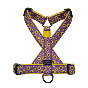 Paars band okergele voering