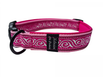 Lichtroze band fuchsia voering