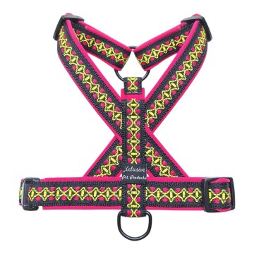 Zwart band fuchsia voering