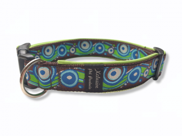 Bruin band lime groene voering