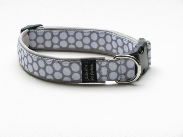 Halsband grey dot
