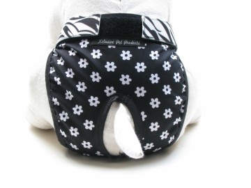 Loopsheidbroekje black flower