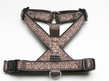 Grijs band bruine voering