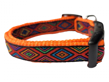 Neon oranje puppybandje deluxe