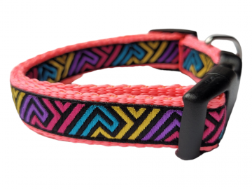 Neon roze puppybandje deluxe