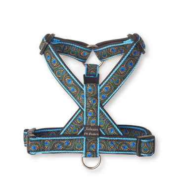 Sky blauw band zwarte voering