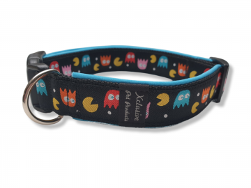 Zwart band aqua blauwe voering