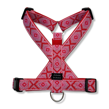 Roze band rode voering