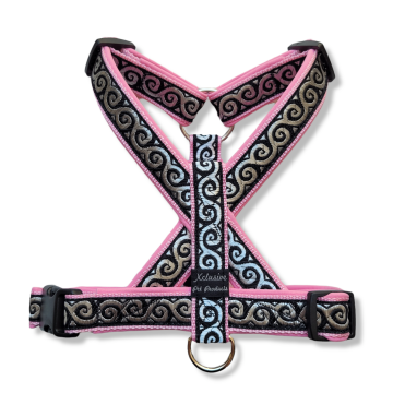 Lichtroze band roze voering