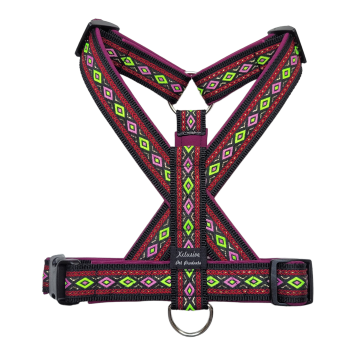 Zwart band bordeaux voering