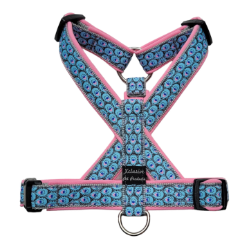 Grijs band roze voering