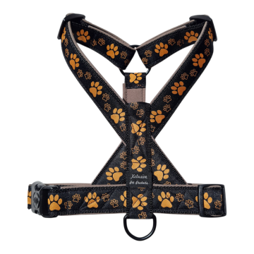 Zwart band taupe voering