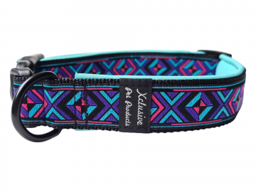 Zwart band turquoise voering