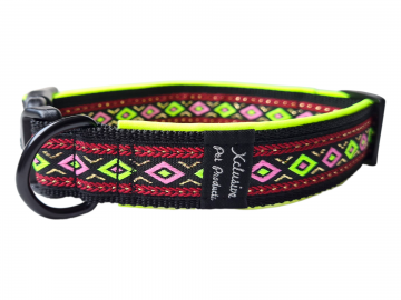 Zwart band neon geel/groene voering