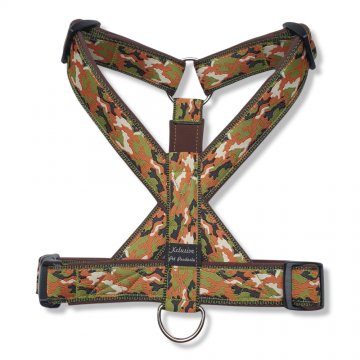 Legergroen band bruine voering