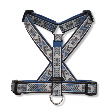 Bruin band jeans blauwe voering