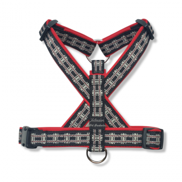 Zwart band rode voering